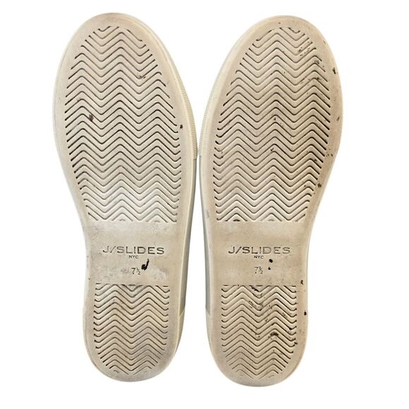 J/SLIDES Women's 7.5 Black Leather Casual Slip On Sneakers - Picture 10 of 15